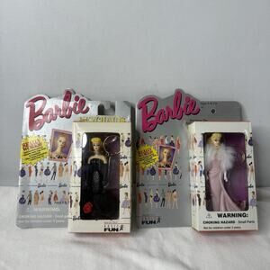 Solo in the Spotlight & Enchanted Evening 1995 Mattel Barbie Keychain Barbie NOS